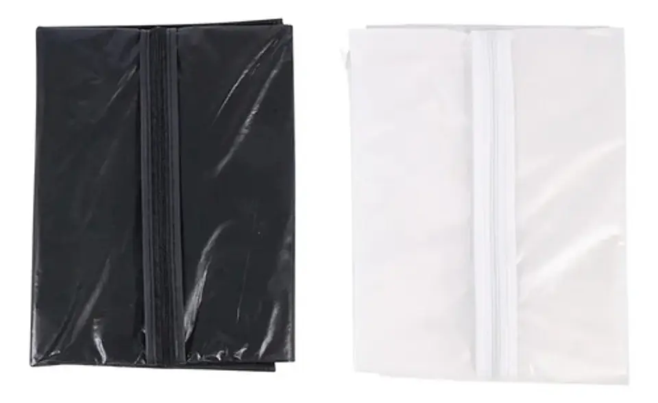 Forro Para Proteger Ropa Con Cremallera Color Blanco 1