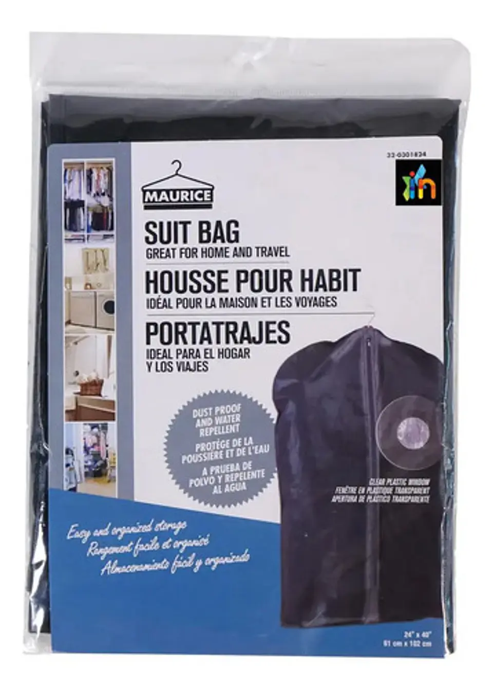 Forro Para Proteger Ropa Con Cremallera Color Blanco 2