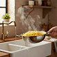 Colador Escurridor De Fritos Verdura Pasta Acero Inox 30 Cm - Miniatura 4