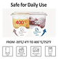 Kit X3 Refractarias Cuadradas Vidrio Porta Comida 1700ml - Miniatura 5