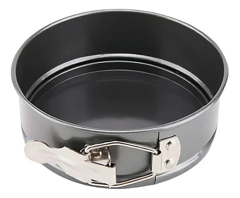 Molde Anti-adherente Para Tortas Desmontable 13cm Hebilla Segura Gris -redondo