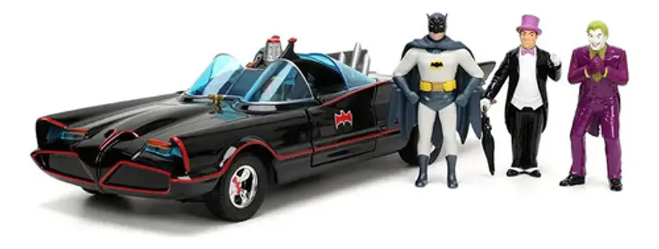 Jada 1:24 Batimovil Tv Series Joker Pinguino Batman Robin 2