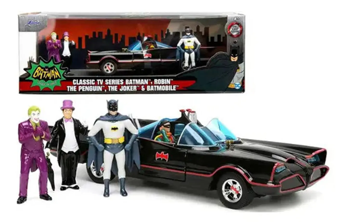 Jada 1:24 Batimovil Tv Series Joker Pinguino Batman Robin 5