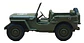 Jeep Willys Mb 1941 Escala 1:38 Colección Welly Verde Oscuro - Miniatura 6