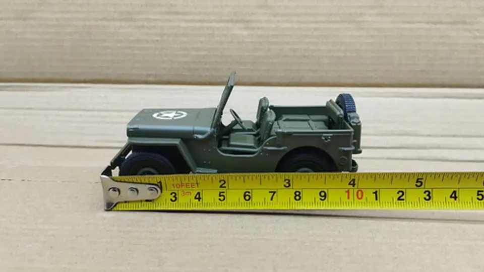 Jeep Willys Mb 1941 Escala 1:38 Colección Welly Verde Oscuro 11