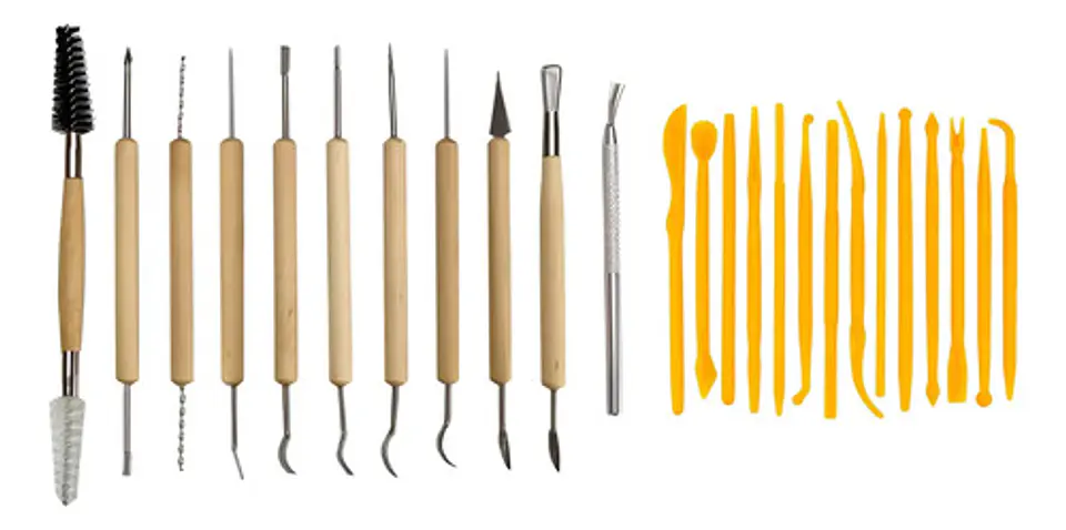 Combo Herramienta Modelado Plastilina/arcilla X 25 Pz 50 Stl 1