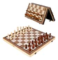 Ajedrez Magnético Plegable Madera Macro 29x29 Cm Juego De Mesa Clásico - Miniatura 2