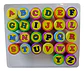 Set Sellos Infantiles 26 Letras Abecedario Colores - Miniatura 6