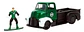 Jada Chevrolet Coe Pickup 1952 Escala 1:32 Metal Verde - Miniatura 2