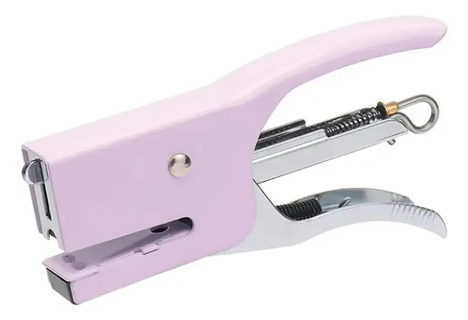 Grapadora Cosedora Metálica De Pinza Estandar + Ganchos Kit 12