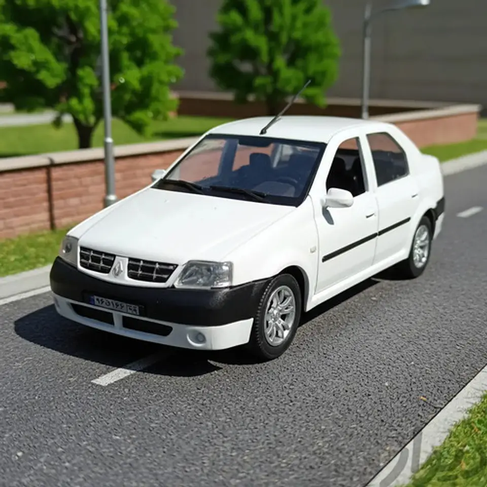 Renault Logan Escala 1/36 Con Luces Led 2
