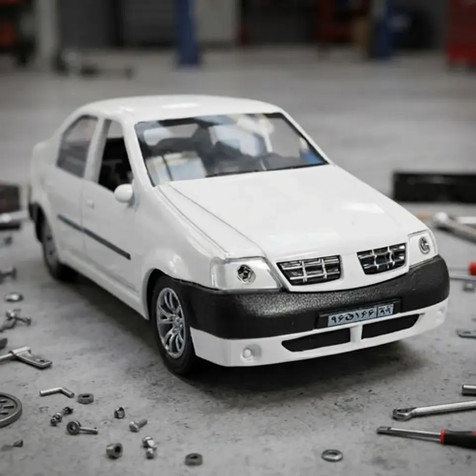 Renault Logan Escala 1/36 Con Luces Led 6