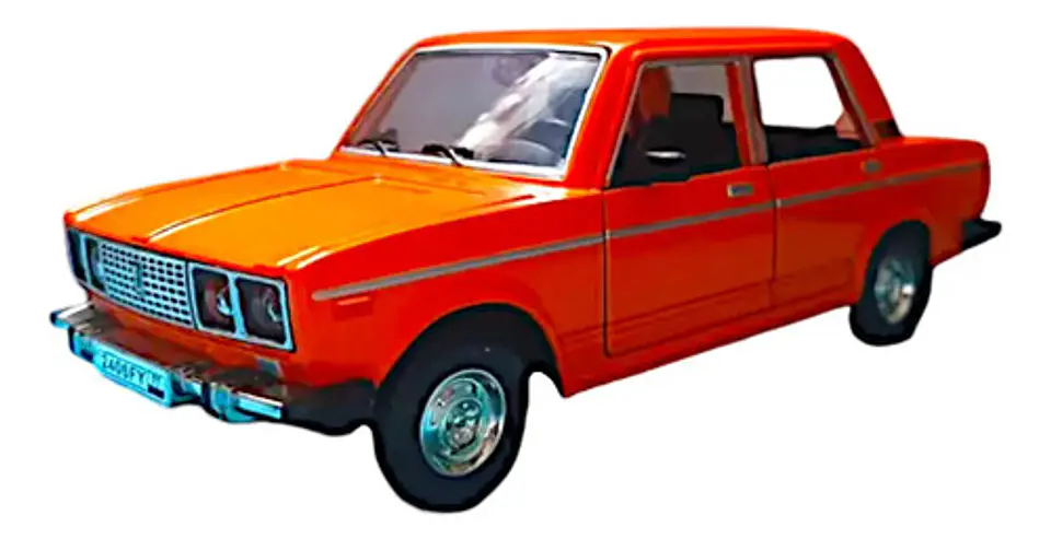 Fiat 125p, Auto Escala 1:24, Metálico Con Luces Sin Caja. 1