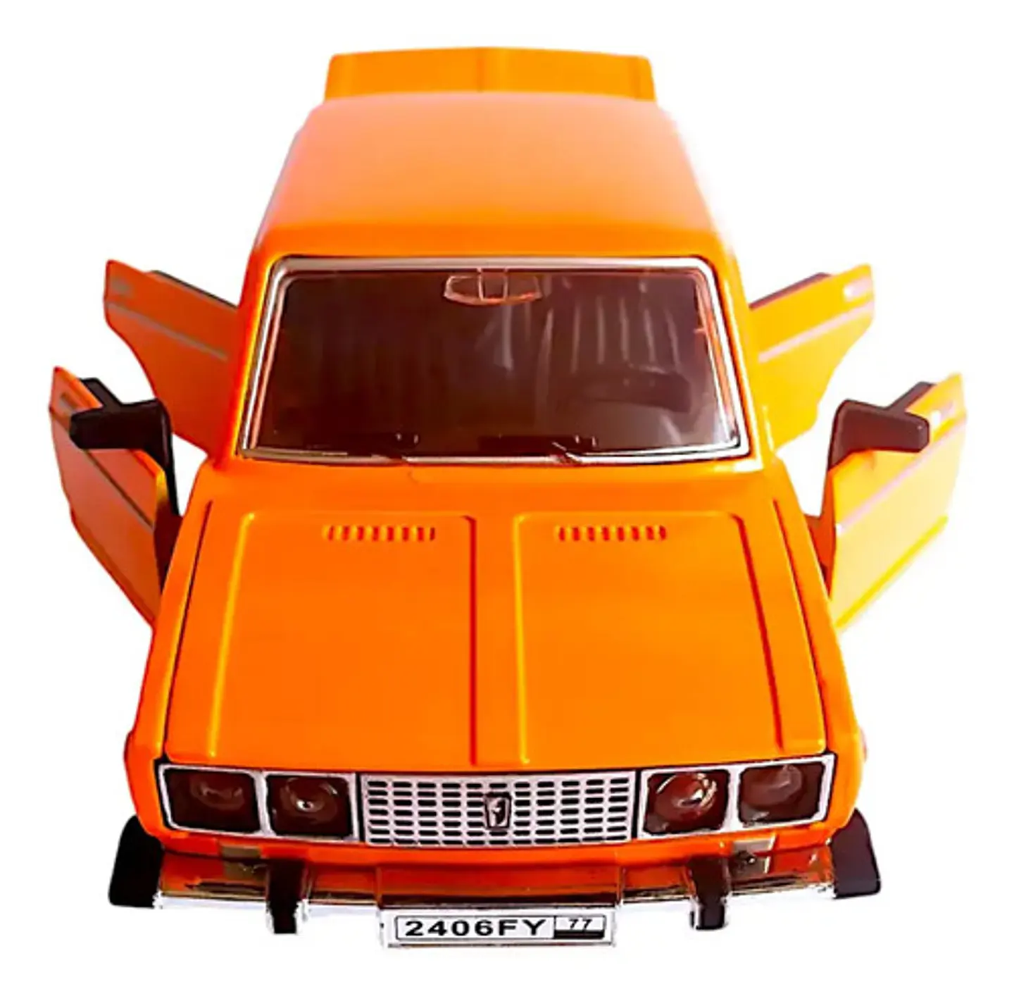 Fiat 125p, Auto Escala 1:24, Metálico Con Luces Sin Caja. 5