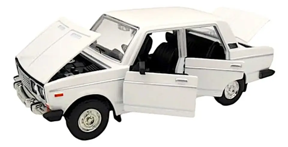 Fiat 125p, Auto Escala 1:24, Metálico Con Luces Sin Caja. 7