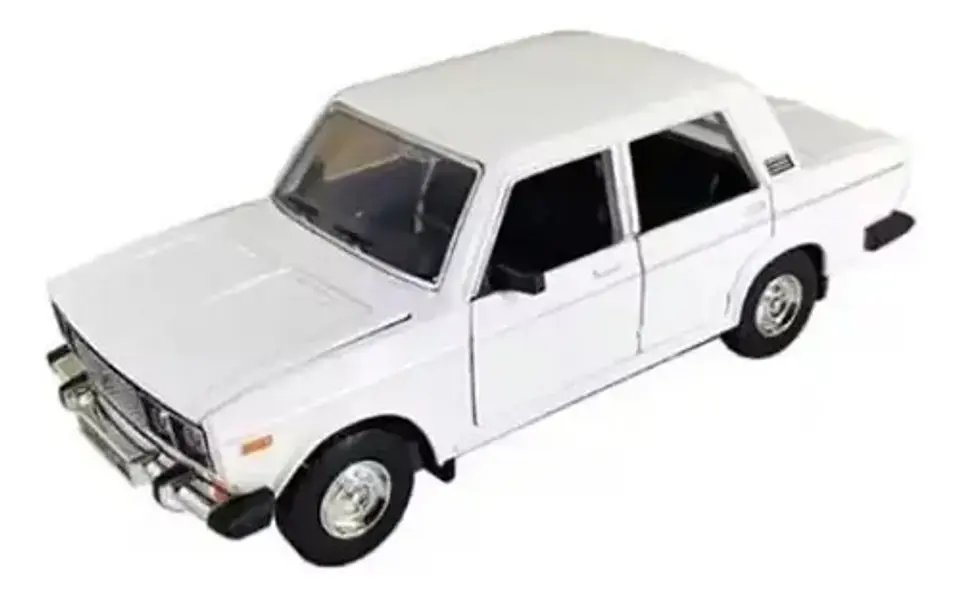 Fiat 125p, Auto Escala 1:24, Metálico Con Luces Sin Caja. 8