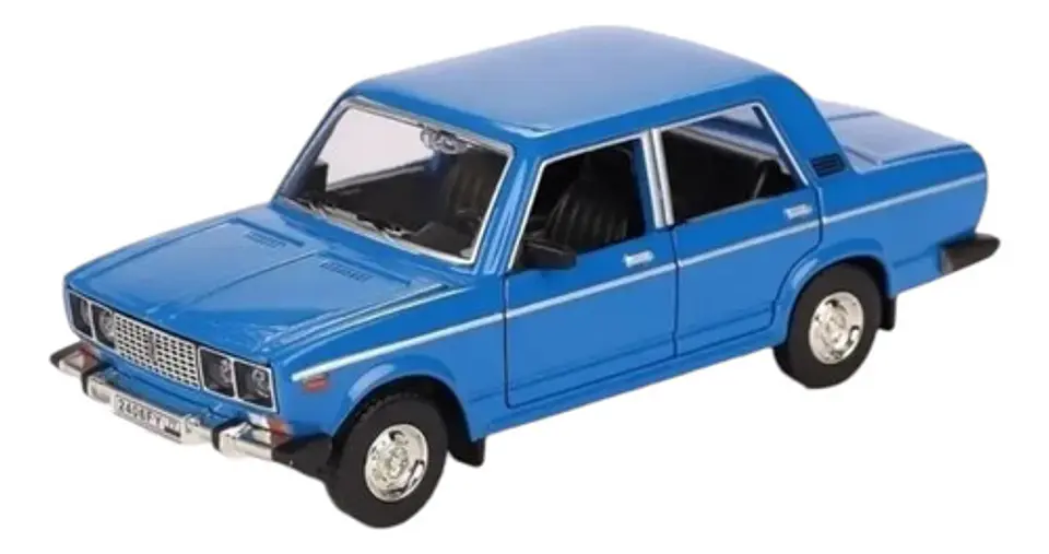 Fiat 125p, Auto Escala 1:24, Metálico Con Luces Sin Caja. 13