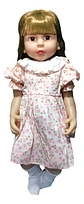 Muñeca Bebé Reborn Macro 55cm Cuerpo Blando Silicona Articulada Rosa - Miniatura 1