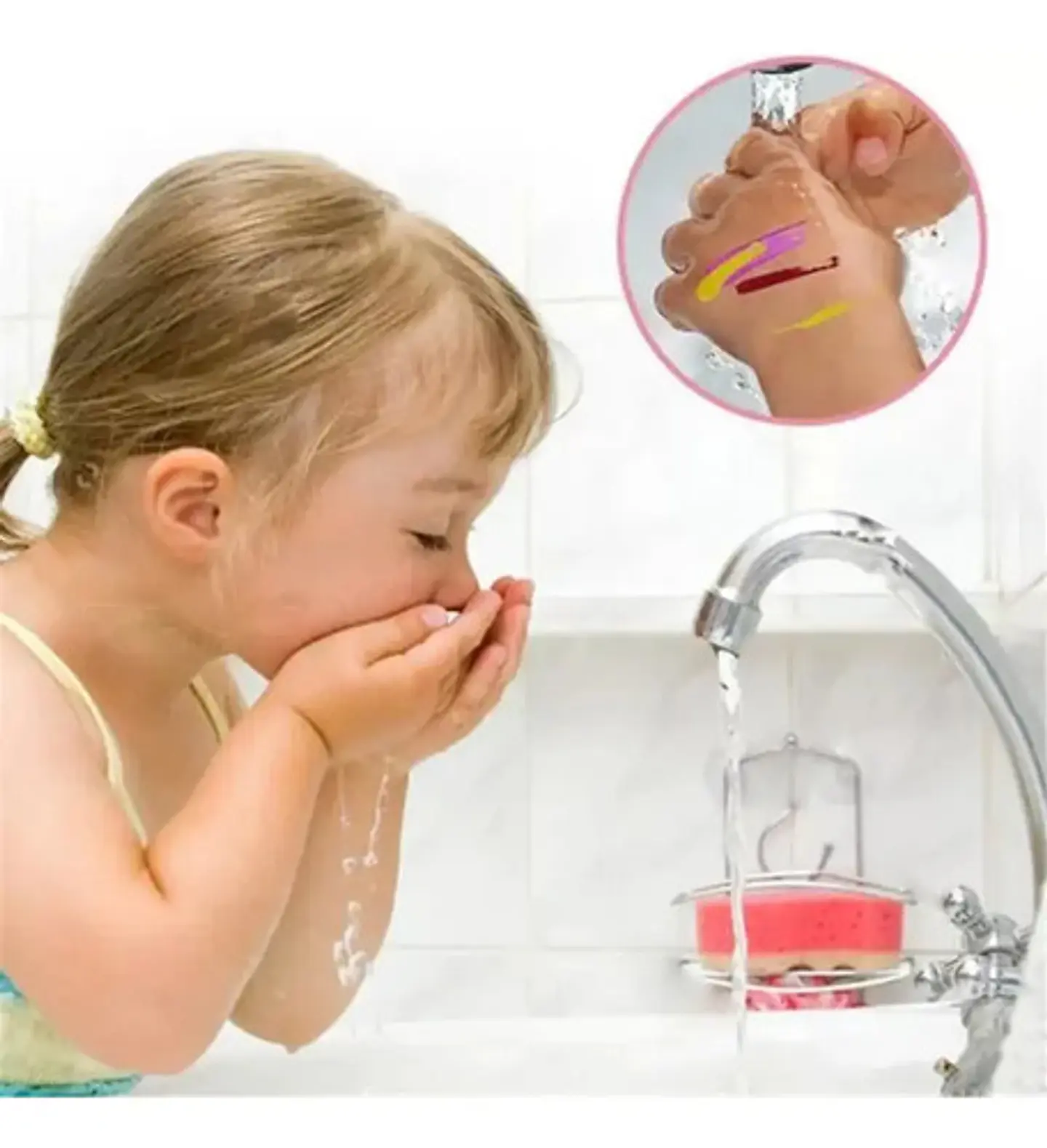 Kit De Maquillaje Infantil Unicornio Guandong 14 Piezas Lavable 2