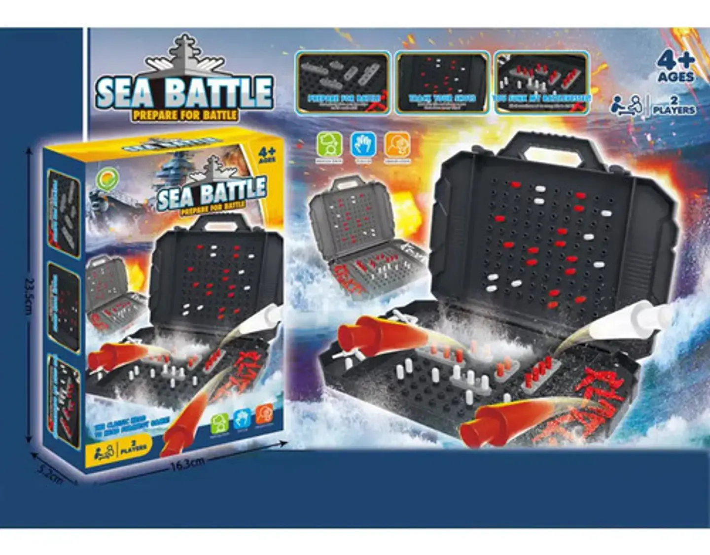 Juego Batalla Naval Juguete Para Niños Didáctico 2