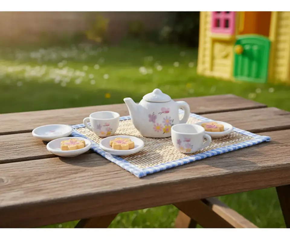 Set De Mini Te Infantil 10 Pcs Juego Niñas Ceramica Infantil 7