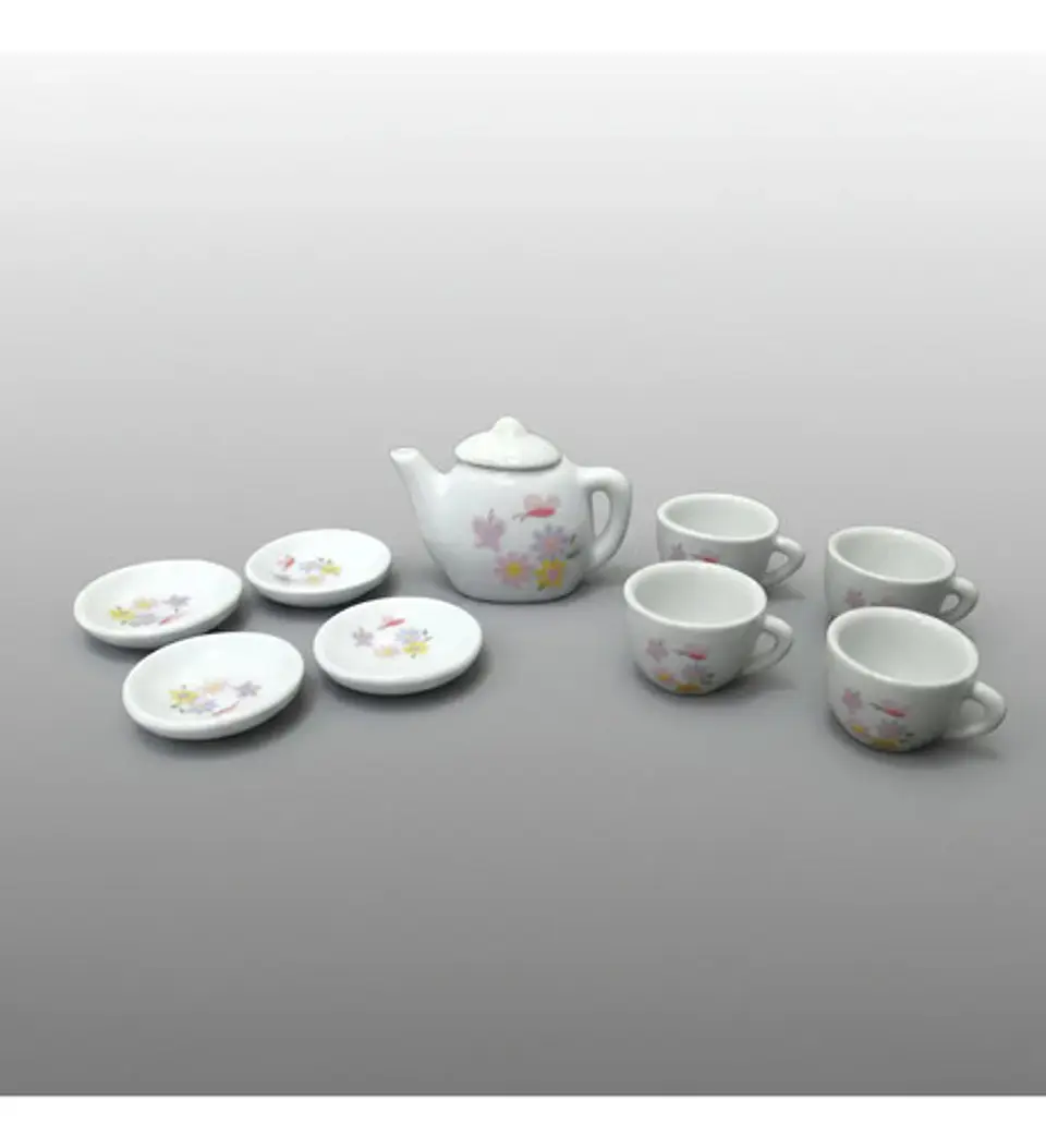 Set De Mini Te Infantil 10 Pcs Juego Niñas Ceramica Infantil 10