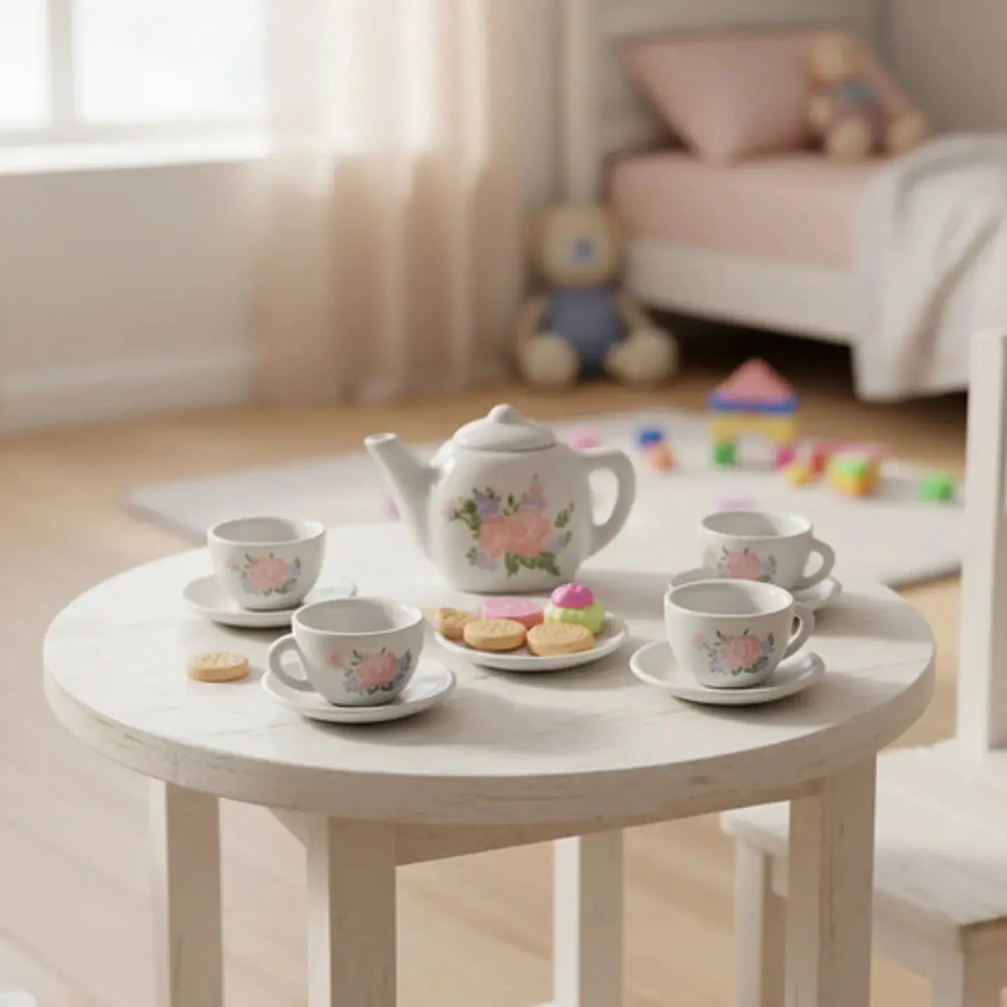 Set De Mini Te Infantil 10 Pcs Juego Niñas Ceramica Infantil 13