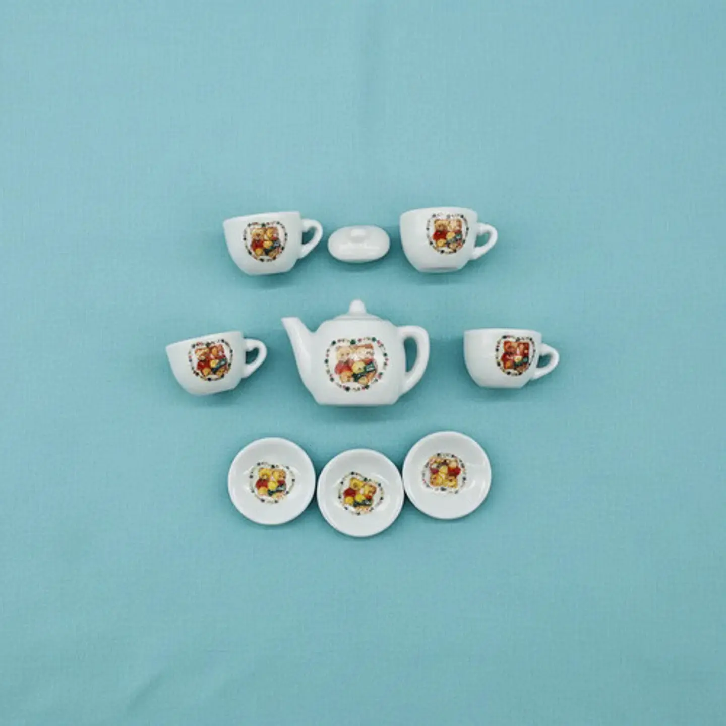 Set De Mini Te Infantil 10 Pcs Juego Niñas Ceramica Infantil 19