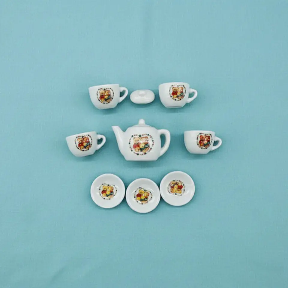 Set De Mini Te Infantil 10 Pcs Juego Niñas Ceramica Infantil 19