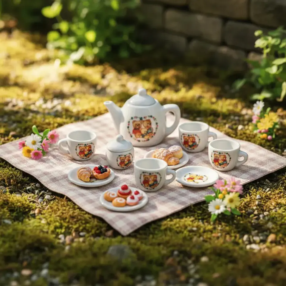 Set De Mini Te Infantil 10 Pcs Juego Niñas Ceramica Infantil 24