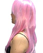 Peluca Larga Lisa Rosa Disfraz Halloween Cosplay Karol G - Miniatura 6