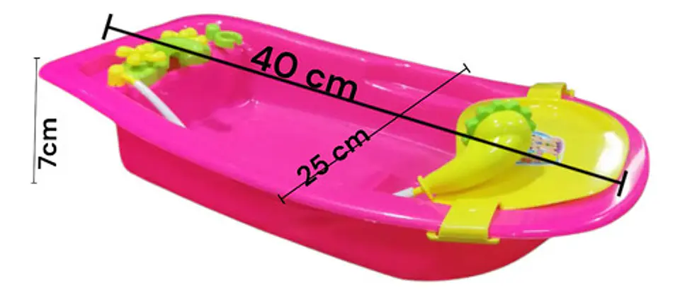 Juguete Bañera Guandong Plástico 3 Años Con Accesorios Baño Piscina 4