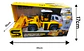 Camión Constructor Retroexcavadora Luz Sonido Niños Juguete Color Amarillo Retroexcavadora Personaje Retro Excavadora - Miniatura 2
