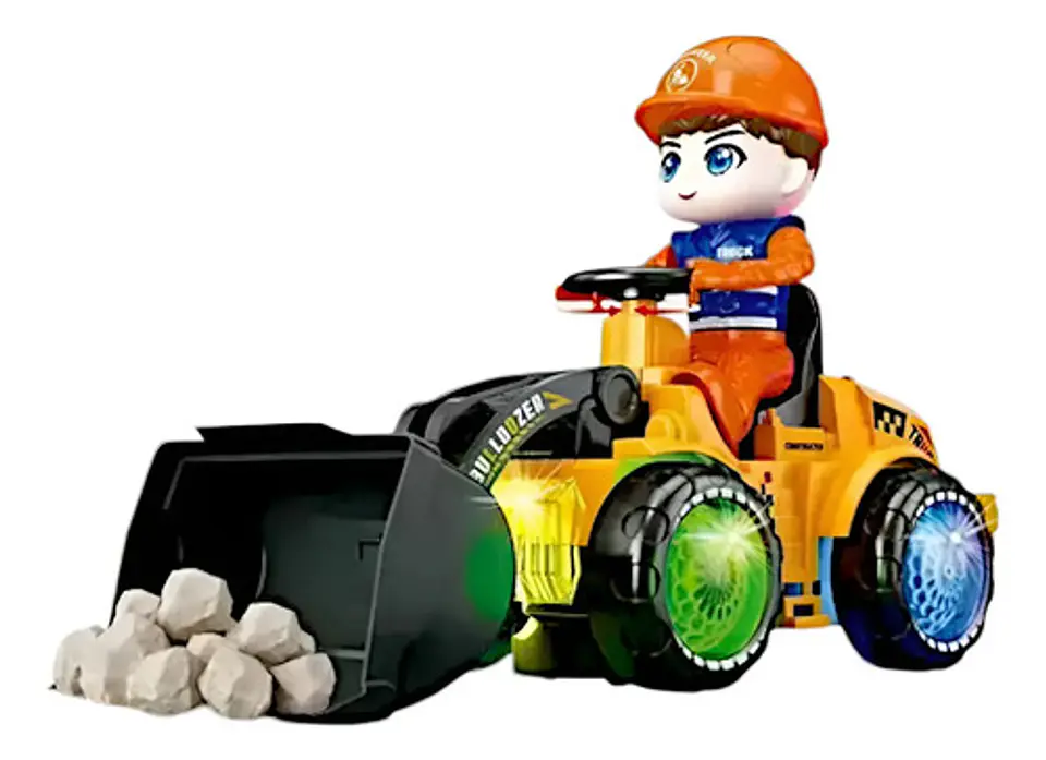 Excavadora Juguete Niños Luces Sonido Camion Carro 1