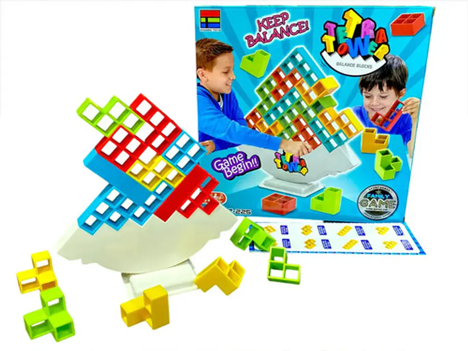 Tetra Tower Tetris Bloques De Apilamiento Equilibrio Juego 1
