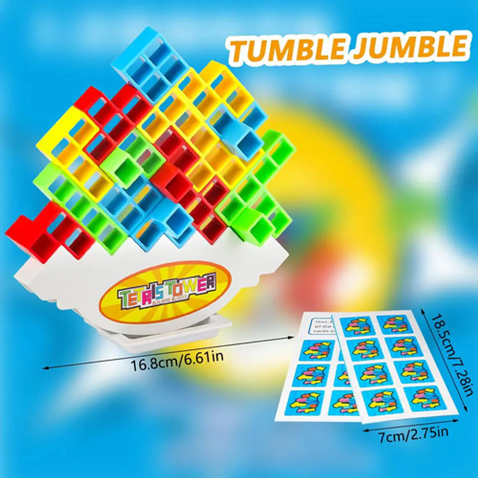 Tetra Tower Tetris Bloques De Apilamiento Equilibrio Juego 2