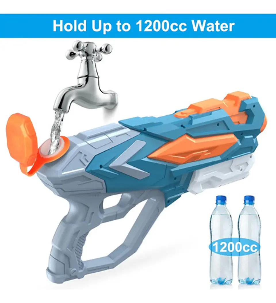 Pistola De Agua Jugute Playa Piscina Niños Adultos,chorro 7