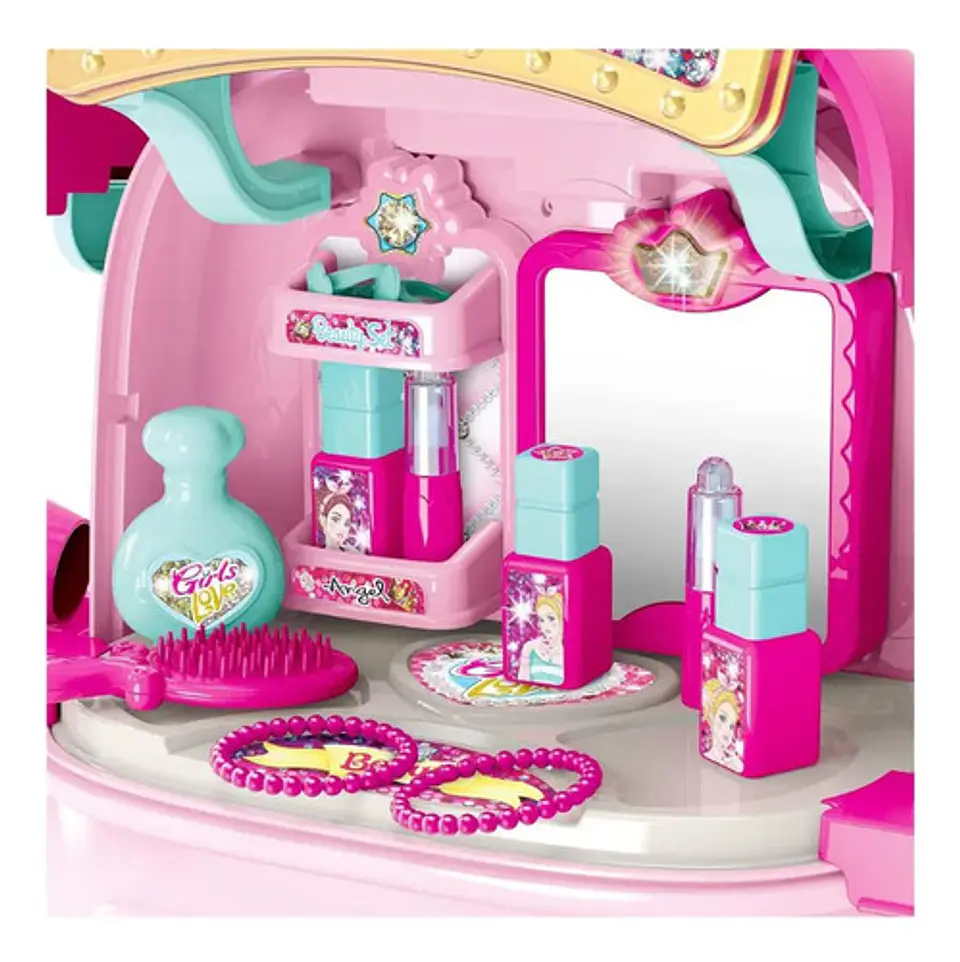 Valija De Juguete Con Maquillaje Y Secador Para Niñas 2