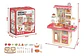 Cocina Juguete Rosa Plástico Diy Modelo 70t2 Con Luz Sonido Horno - Miniatura 4
