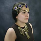 Accesorios Diadema Aretes Cinturon Collar  Danza Del Vientre Disfraz Arabe - Miniatura 9