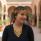 Accesorios Diadema Aretes Cinturon Collar  Danza Del Vientre Disfraz Arabe - Miniatura 10