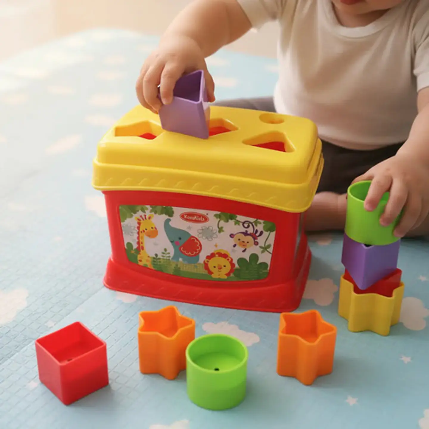 Bloques Bebe Encajable Motriz Multicolor 1