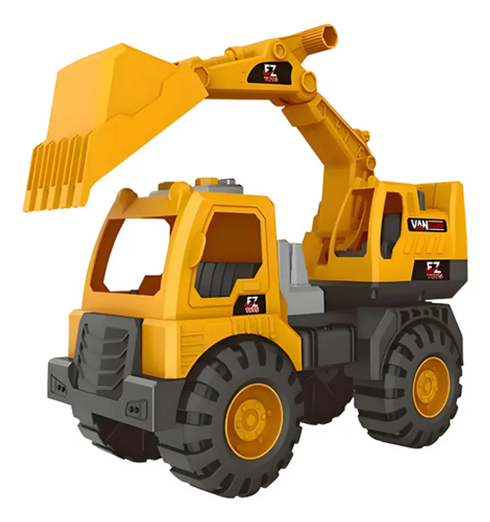 Camión Constructor Retroexcavadora Grua Volqueta Niños 7