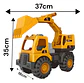 Camión Constructor Retroexcavadora Grua Volqueta Niños - Miniatura 8