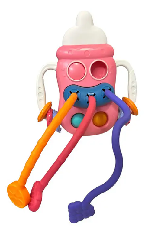 Juguete Biberón Sensorial 5 En 1 Bebe Juego Estimulacion