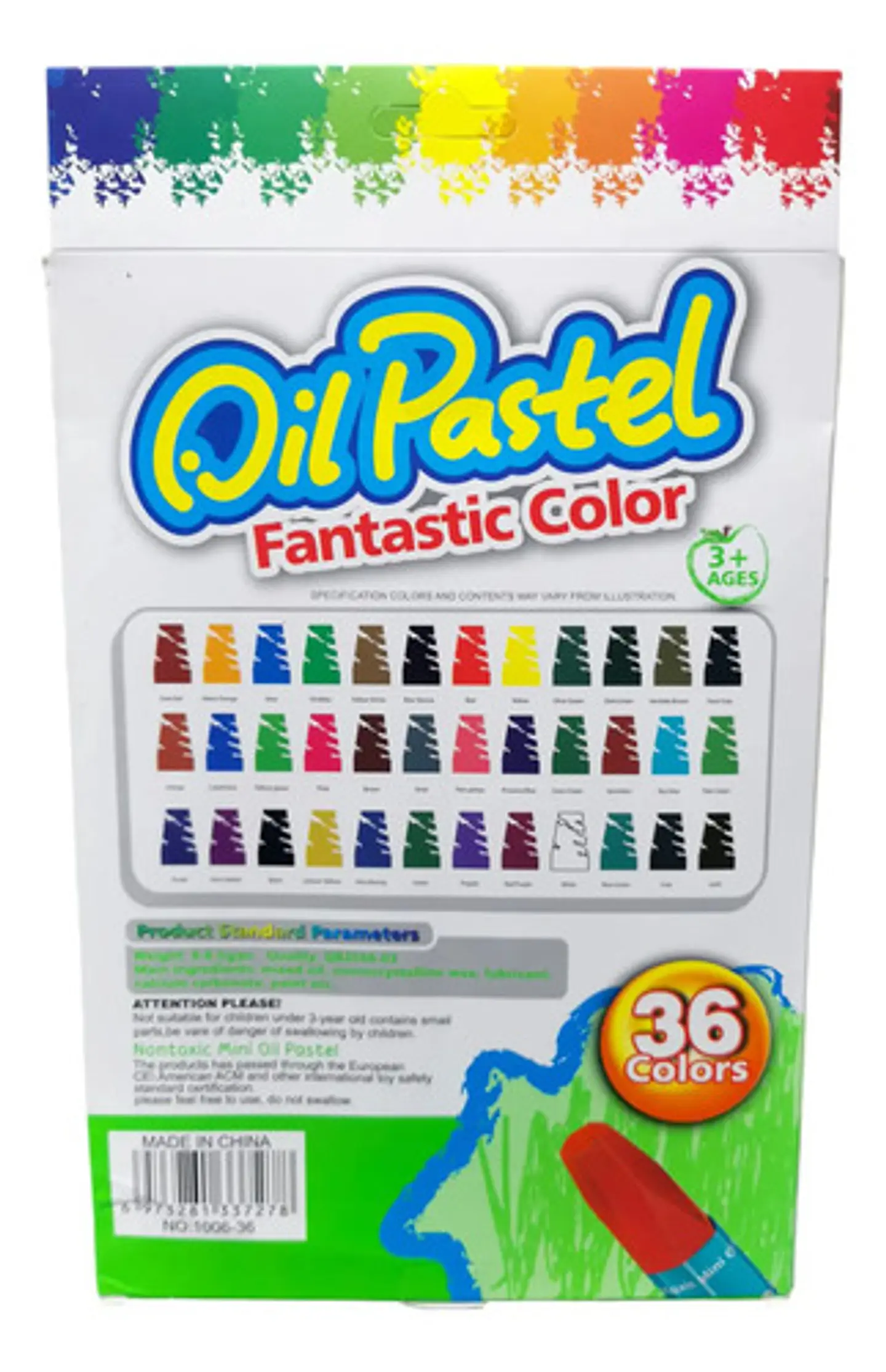 Tiza Oleo Pastel 36 Colores Oil Colores Fantasticos Color Variado 3