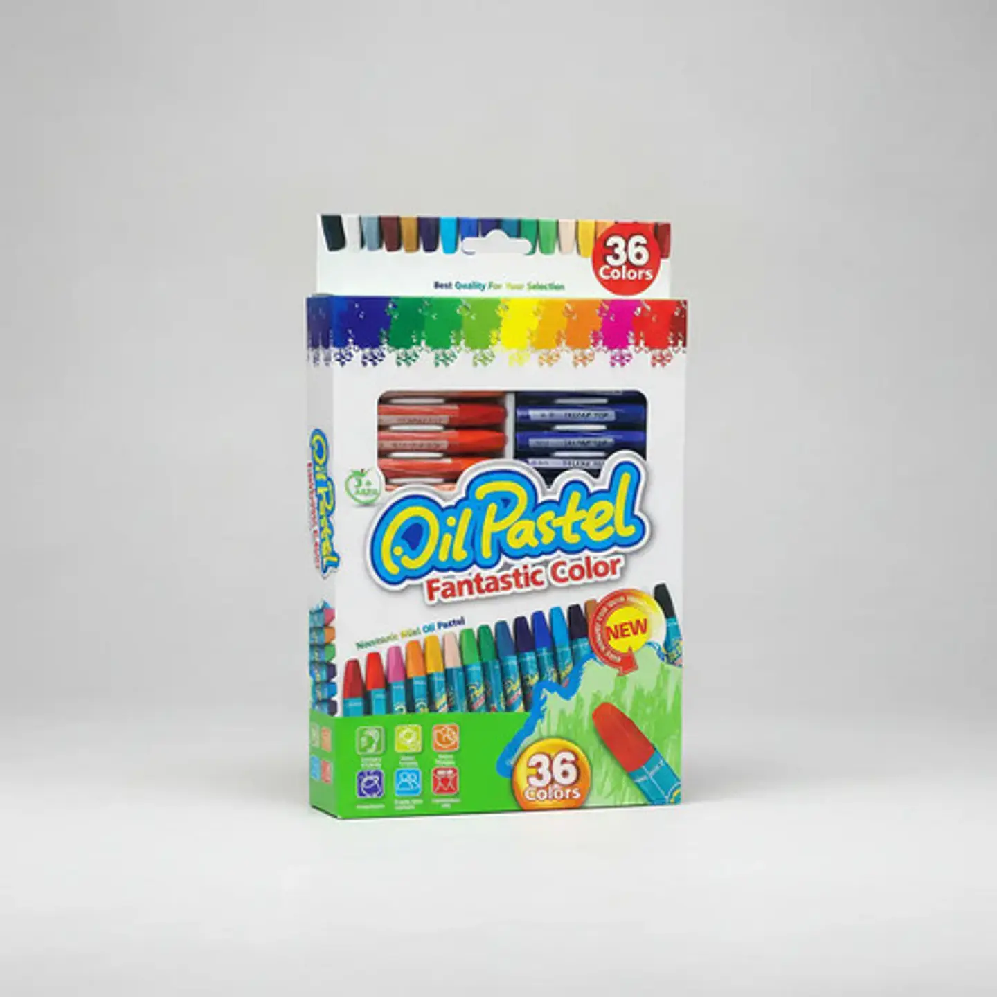 Tiza Oleo Pastel 36 Colores Oil Colores Fantasticos Color Variado 5