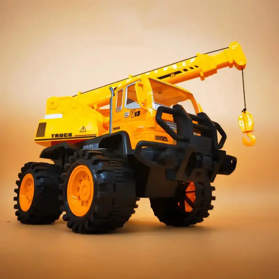Camión Constructor Volqueta Retro Gr Fricción Niños Plástico 3