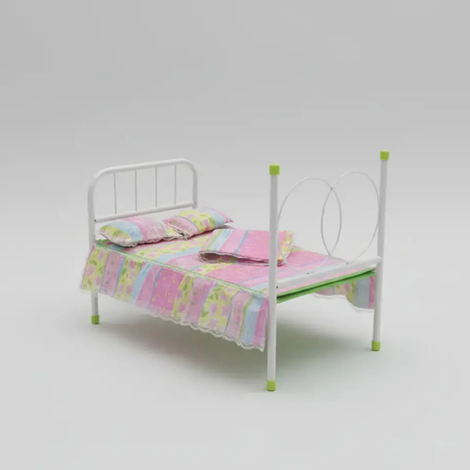 Set Coche Muñecas Niñas Infantil Cuna Comedor Muñecos 3 En 1 4