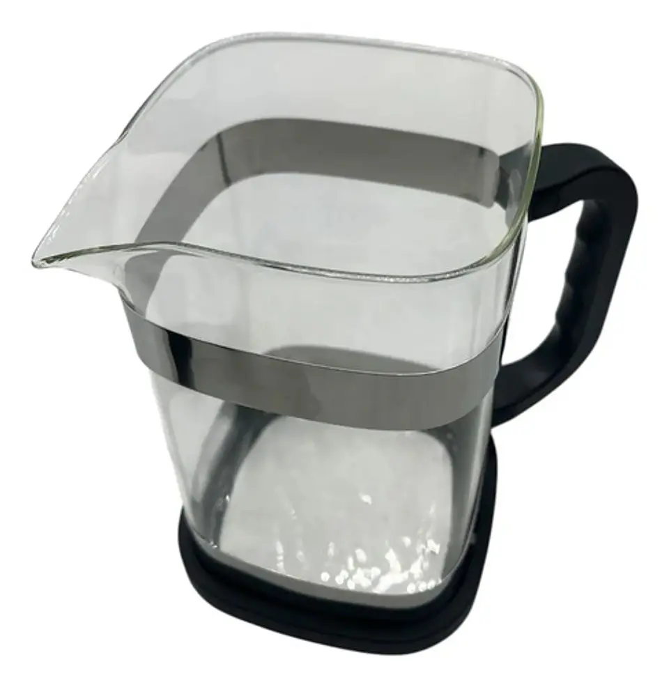 Cafetera Embolo Prensa Francesa 1000cc Vidrio Negra Color Ne 4